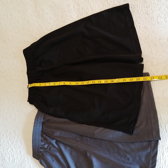 Two pair size M boys air jordan basketball shorts, one black, one gray - Picture 4 of 6